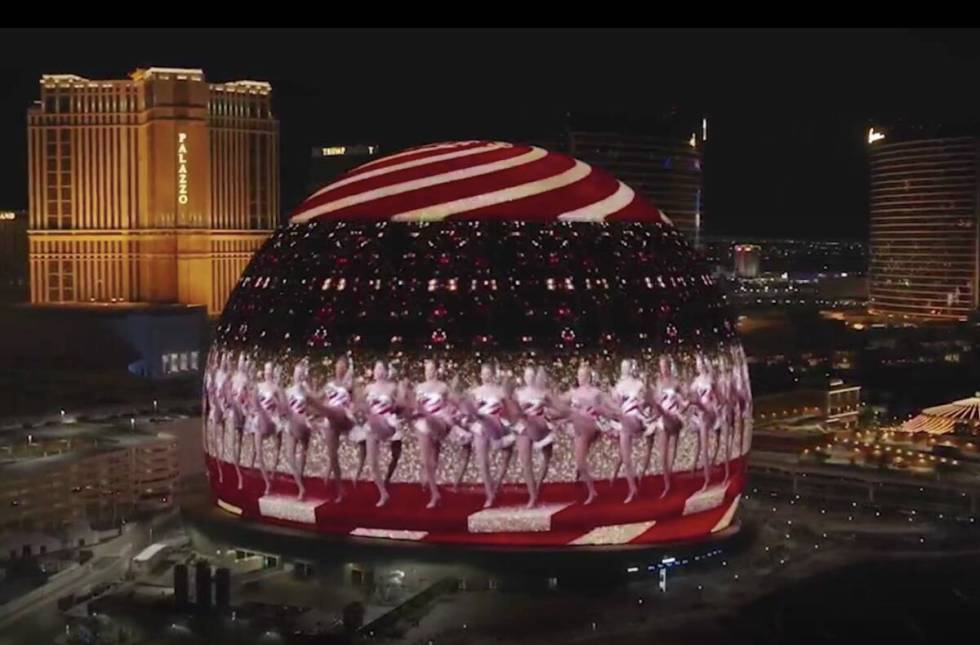 The legendary Radio City Music Hall Rockettes are shown in the "Christmas Spectacular"-themed s ...