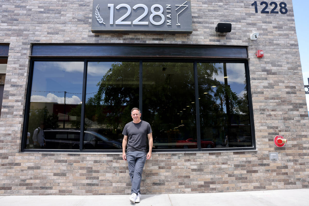 David Robins at his new restaurant 1228 Main in the Arts District in Las Vegas Wednesday, May 3 ...