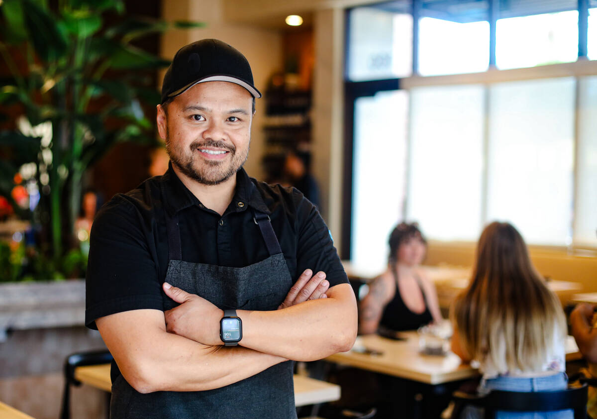 Chef Roy Ellamar at his restaurant Fine Company in Downtown Summerlin in Las Vegas, Wednesday, ...