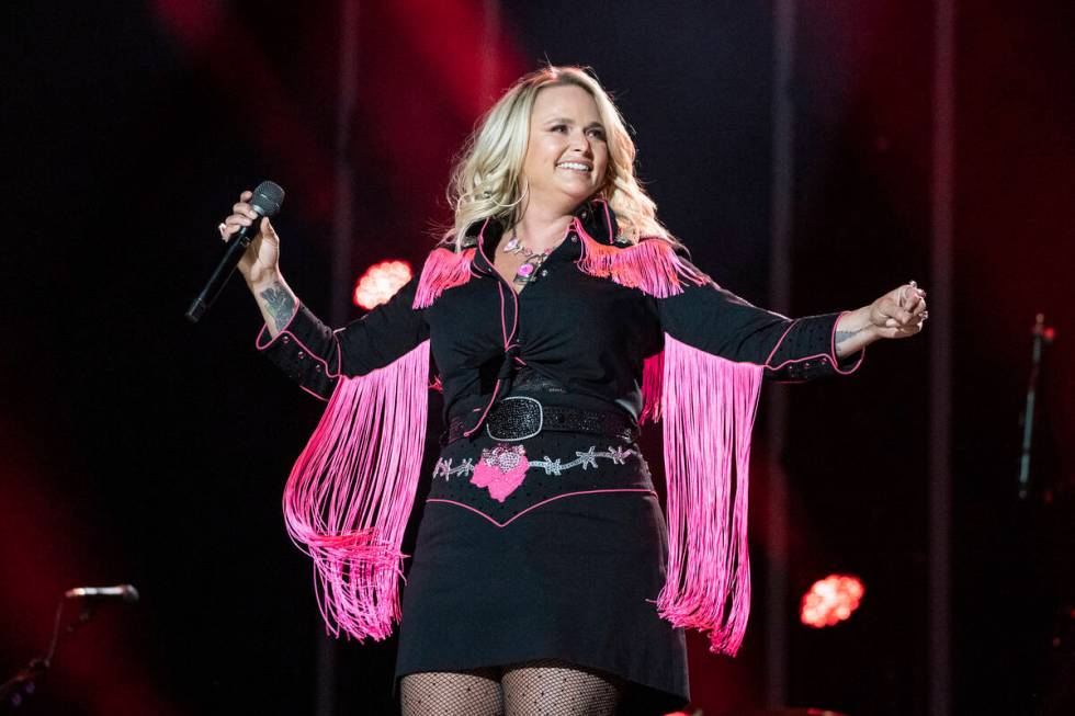 Miranda Lambert performs during the 2023 CMA Fest on Friday, June 9, 2023, at Nissan Stadium in ...