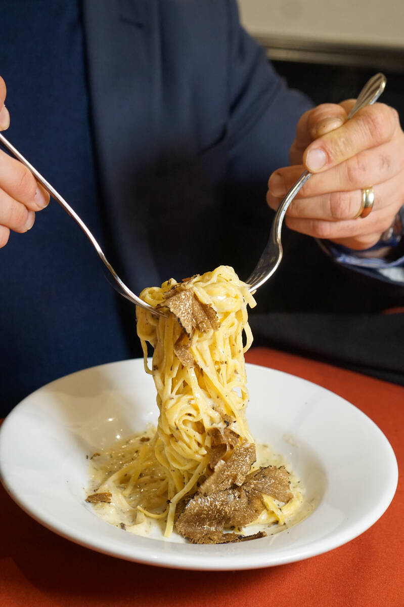 Gaetano's Ristorante in Henderson is offering a truffle menu, including tagliatelle in Black tr ...