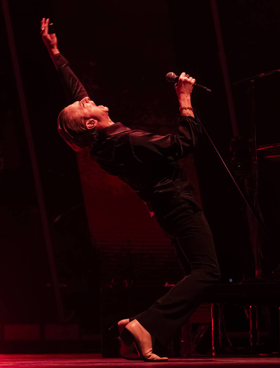 Dave Gahan of Depeche Mode performs at T-Mobile Arena on Friday, Dec. 1, 2023, in Las Vegas. (C ...