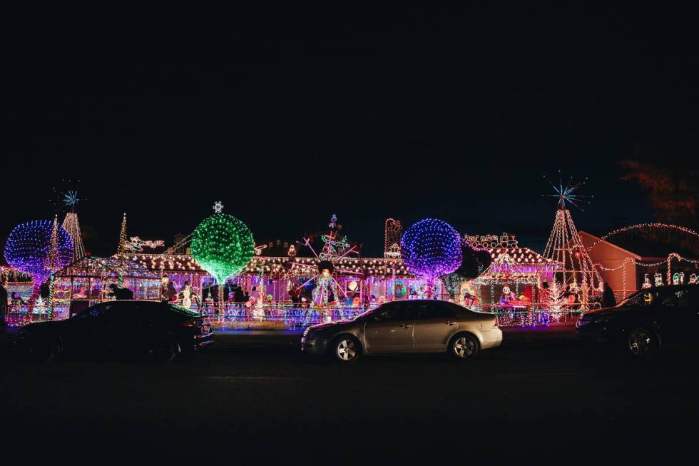 The home of Dale Ryan and Dyanah Musgrave is seen decorated for Christmas on Sunday, Dec. 3, 20 ...