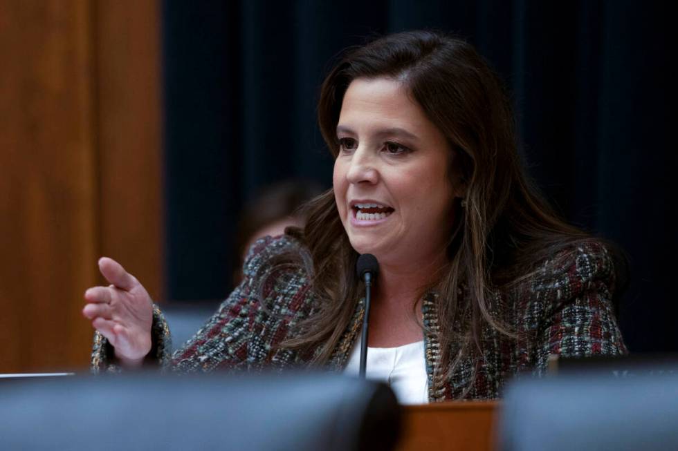 Rep. Elise Stefanik, R-N.Y., speaks during a hearing of the House Committee on Education on Cap ...