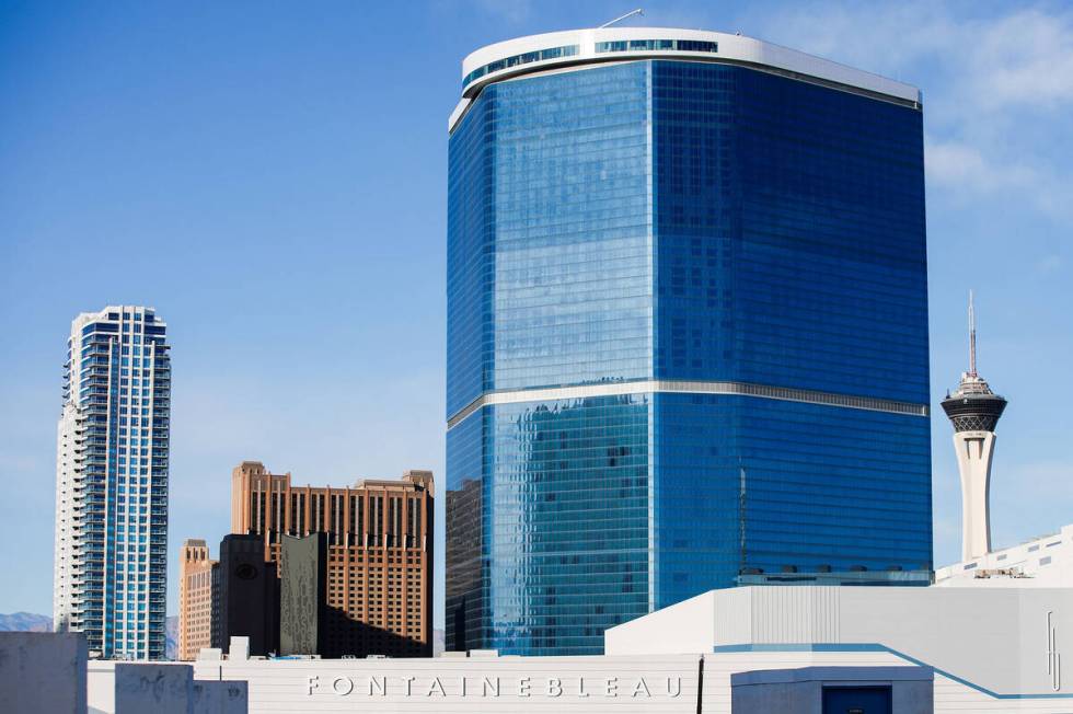 Fontainebleau Las Vegas, as seen on Friday, Dec. 8, 2023 in Las Vegas. (Daniel Pearson/Las Vega ...