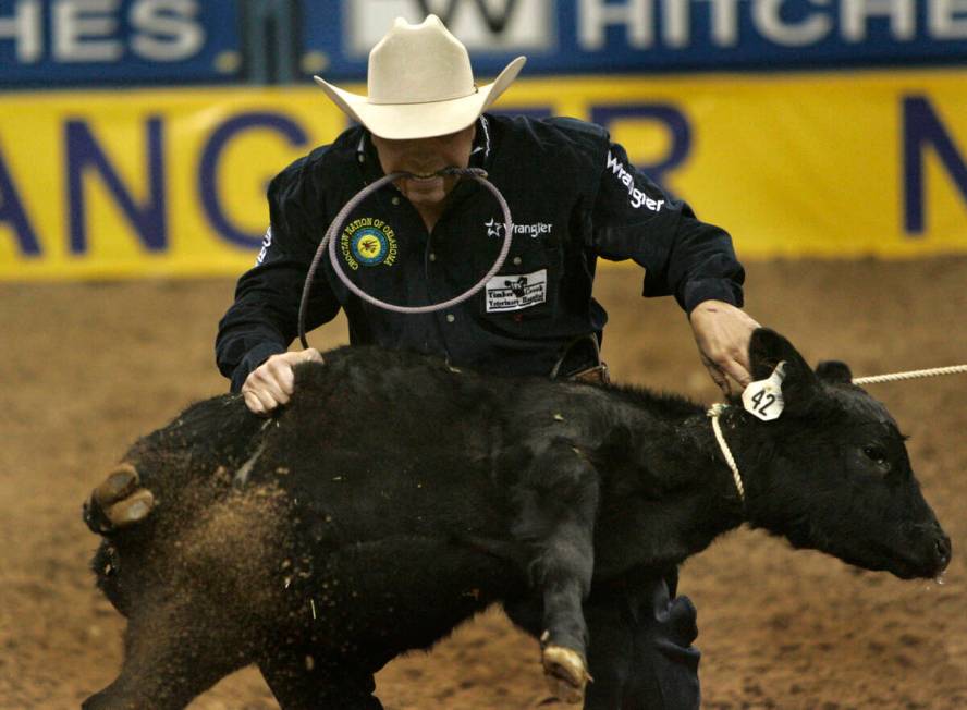 Cody Ohl performs during round 4 of the NFR Monday December 5, 2005. (Craig L. Moran/Las Vegas ...