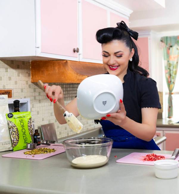 Melody Sweets makes white chocolate balls while hosting “The Sweets’ Spot” ...