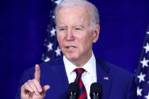 President Joe Biden on March 14, 2023, in Monterey Park, California. (Mario Tama/Getty Images/TNS)