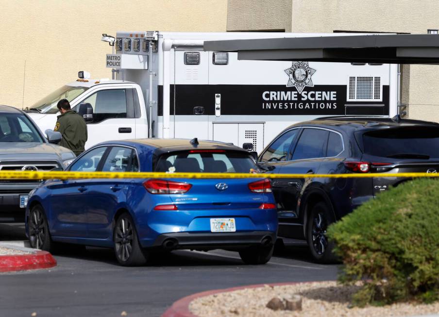 Las Vegas police is investigating after four people are dead in a shooting at a northwest valle ...