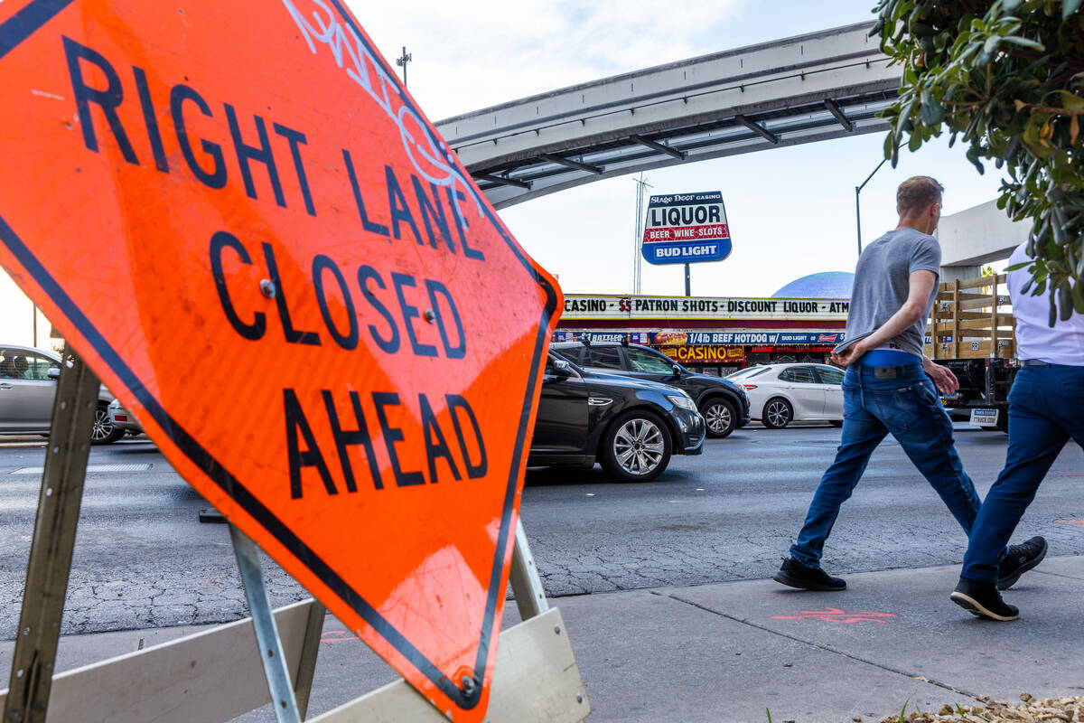 There are fewer customers in the Stage Door Casino on Tuesday, Oct. 24, 2023, in Las Vegas. (L. ...