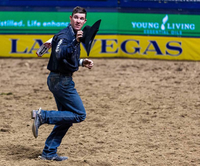 Dalton Massey is the aggregate first place in Steer Wrestling and placing 5th during day 5 acti ...