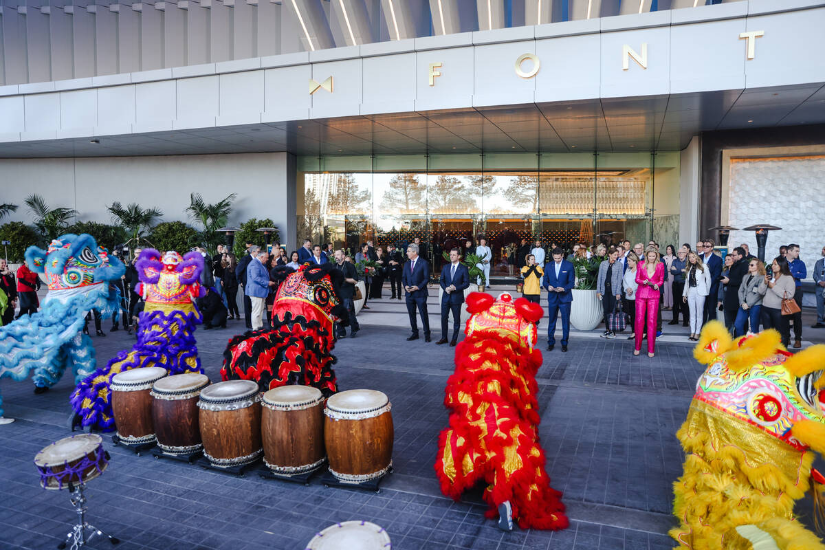 Members of the Lohan School of Shaolin lion dance troupe perform for the opening ceremony of Fo ...