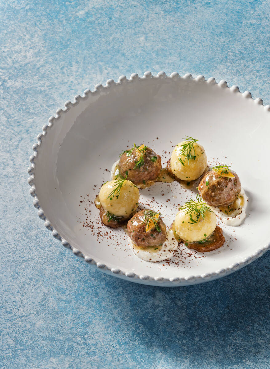 Gnudi and lamb meatballs from Orla, the restaurant from James Beard Award-winning chef Michael ...