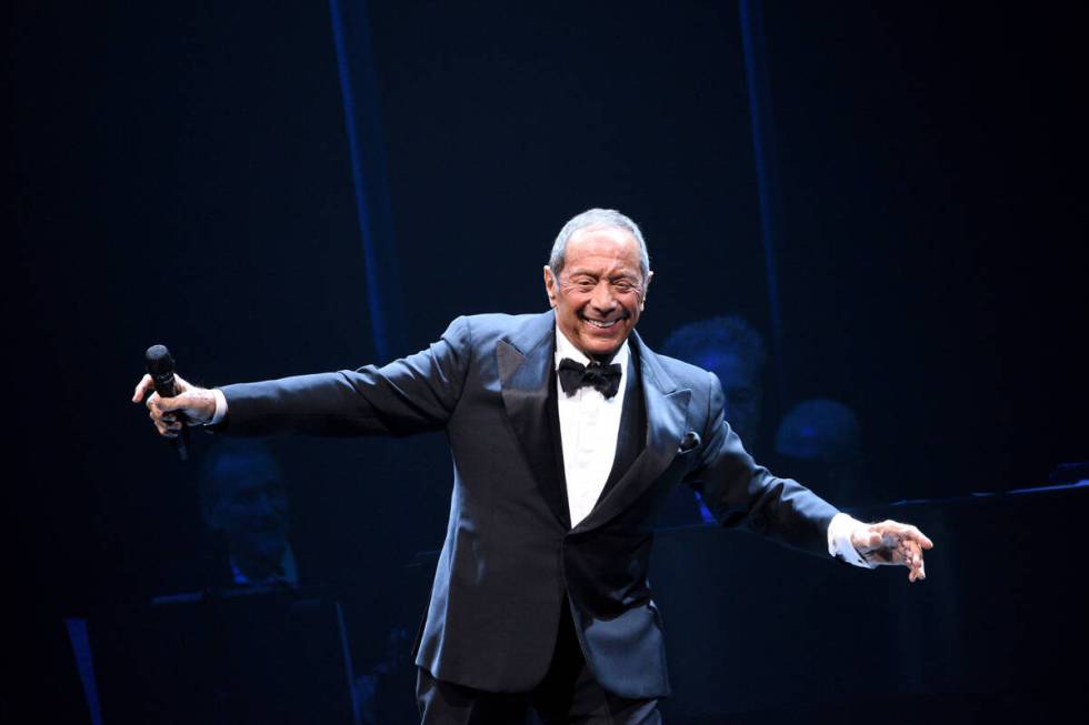 Paul Anka performs onstage during the Fontainebleau Las Vegas Star-Studded Grand Opening Celebr ...