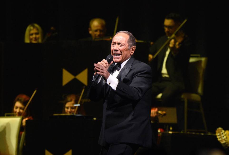 LAS VEGAS, NEVADA - DECEMBER 13: Paul Anka performs onstage during the Fontainebleau Las Vegas ...