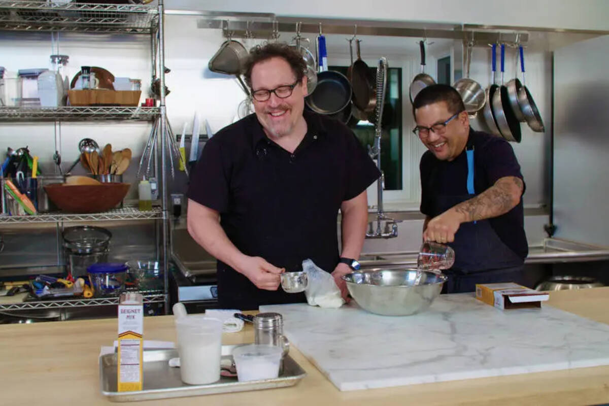 A scene from "The Chef Show," the Netflix show that ran for two seasons starring chef ...