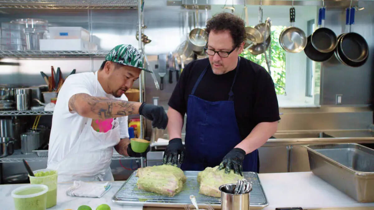 A scene from "The Chef Show," the Netflix show that ran for two seasons starring chef Roy Choi, ...