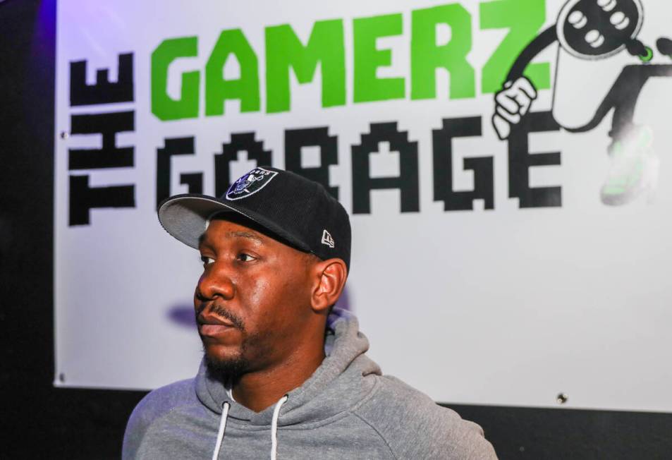 Trey Turley, owner of The Gamerz Garage, hangs out at his video game lounge on Thursday, Dec. 7 ...