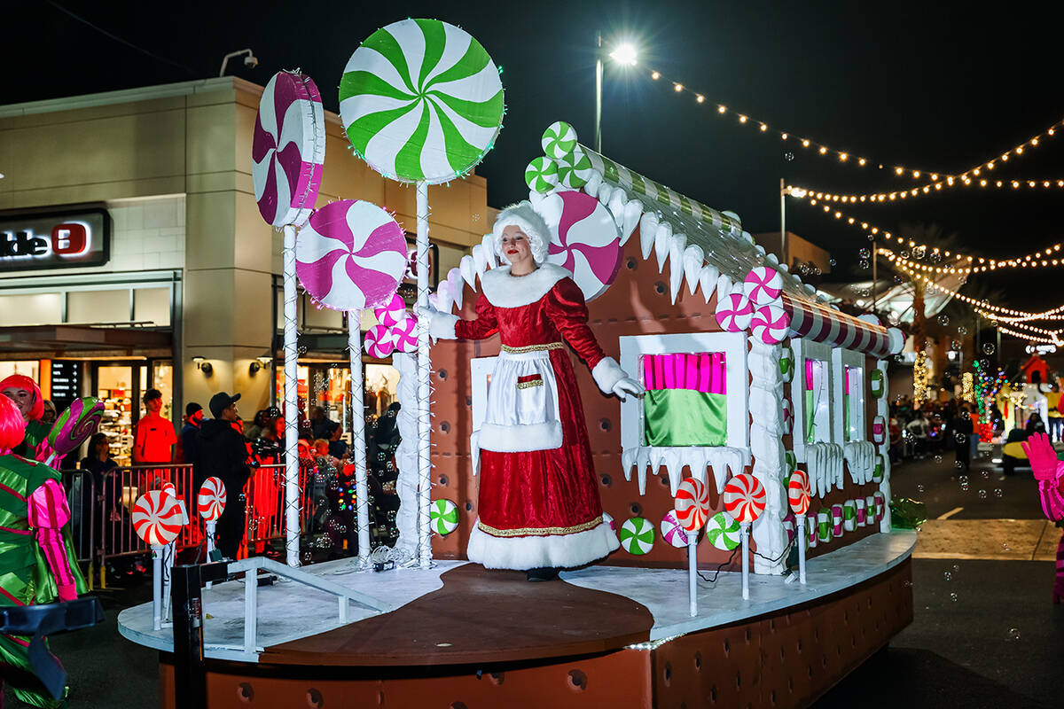 The holiday parade features local youth, floats, dancers, Santa and magical snow — drawing te ...