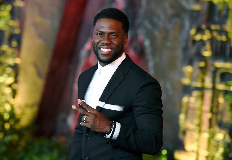 In this Dec. 11, 2017, file photo, Kevin Hart arrives at the Los Angeles premiere of "Jumanji: ...