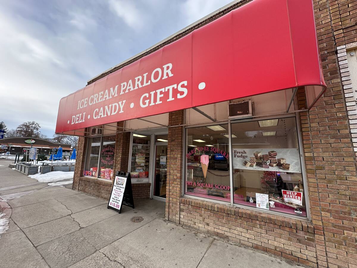 Sweets Stuff ice cream shop in Lava Hot Springs, Idaho is shown on Thursday, Dec. 21, 2023. (Jo ...