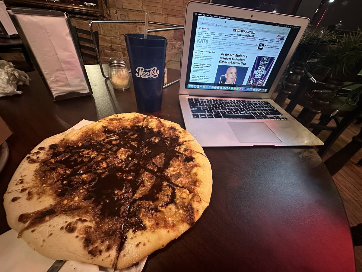 The Kats! Bureau and vaunted Snicker Pizza at Royal Hotel & Pizzeria in Lava Hot Springs, Idaho ...