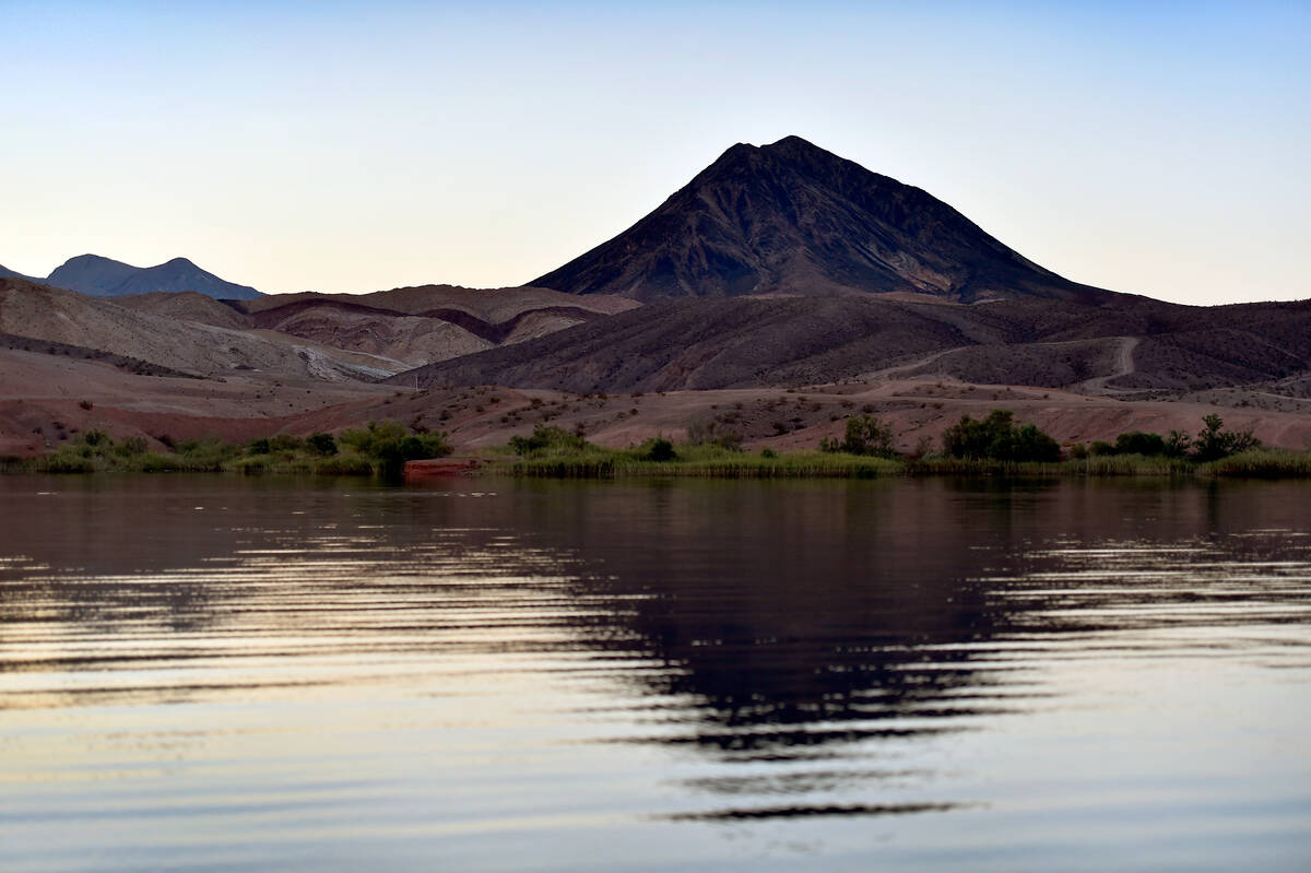 Lava Butte is seen over Lake Las Vegas Tuesday, Aug. 30, 2016, in Henderson. (Las Vegas Review- ...