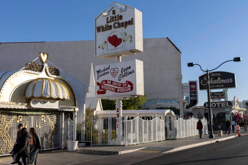 A Little White Wedding Chapel, the famous wedding chapel owned by Charolette Richards since the ...