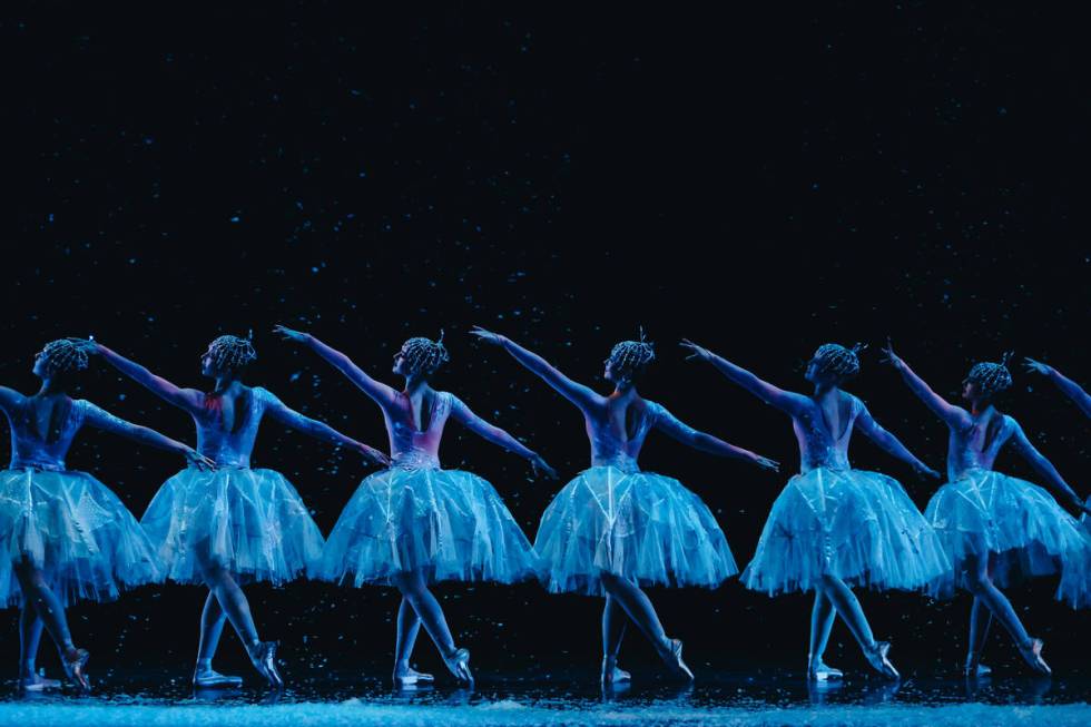 Dancers perform during a dress rehearsal of the Nutcracker at the Smith Center on Thursday, Dec ...