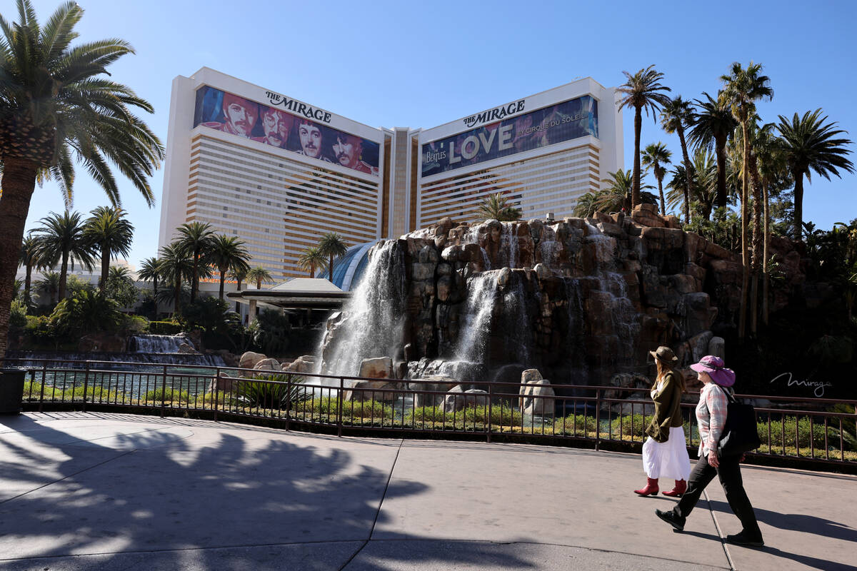 The Mirage on the Strip in Las Vegas Tuesday, March 7, 2023. Owner Hard Rock International file ...