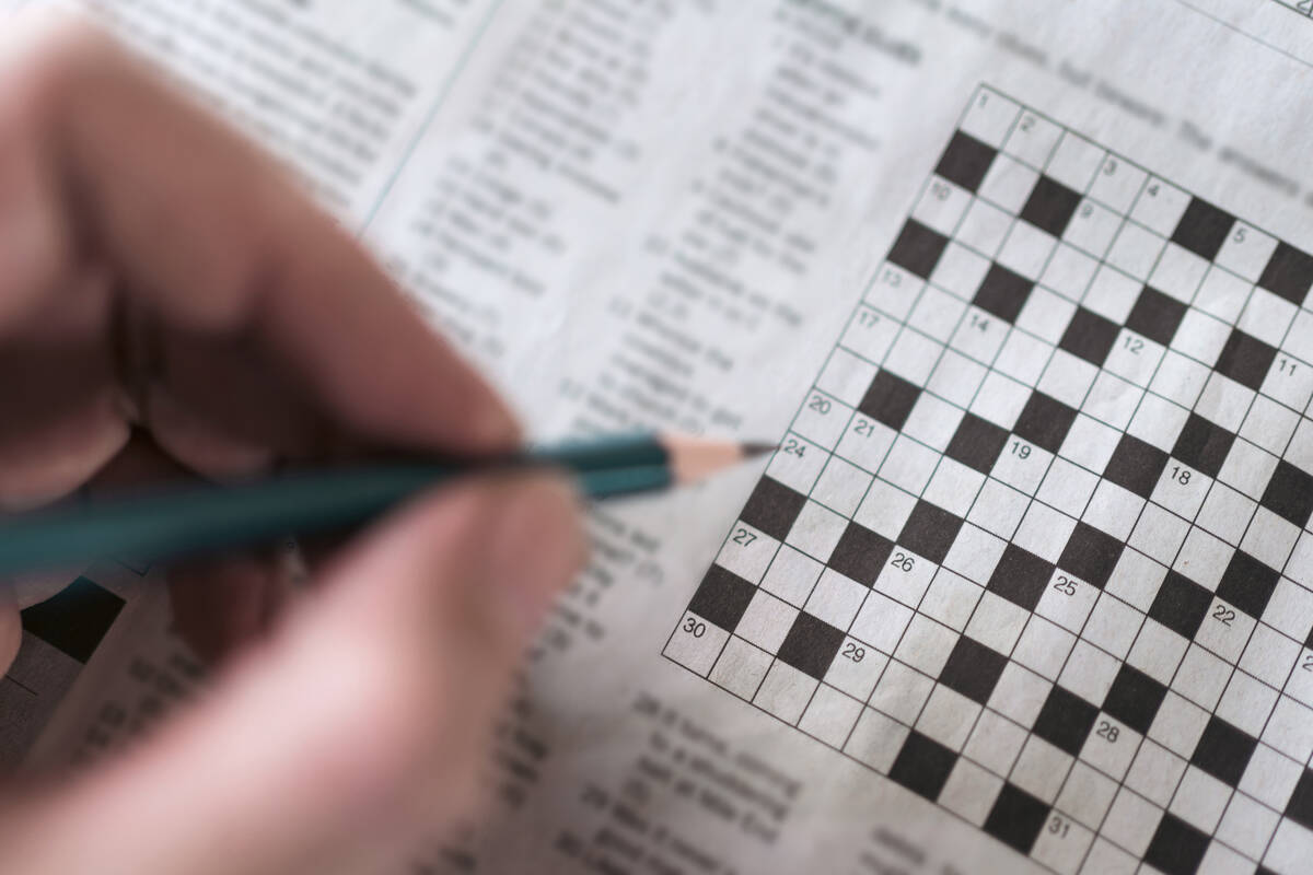 One study found that doing crossword puzzles delayed a decline in memory in subjects who develo ...