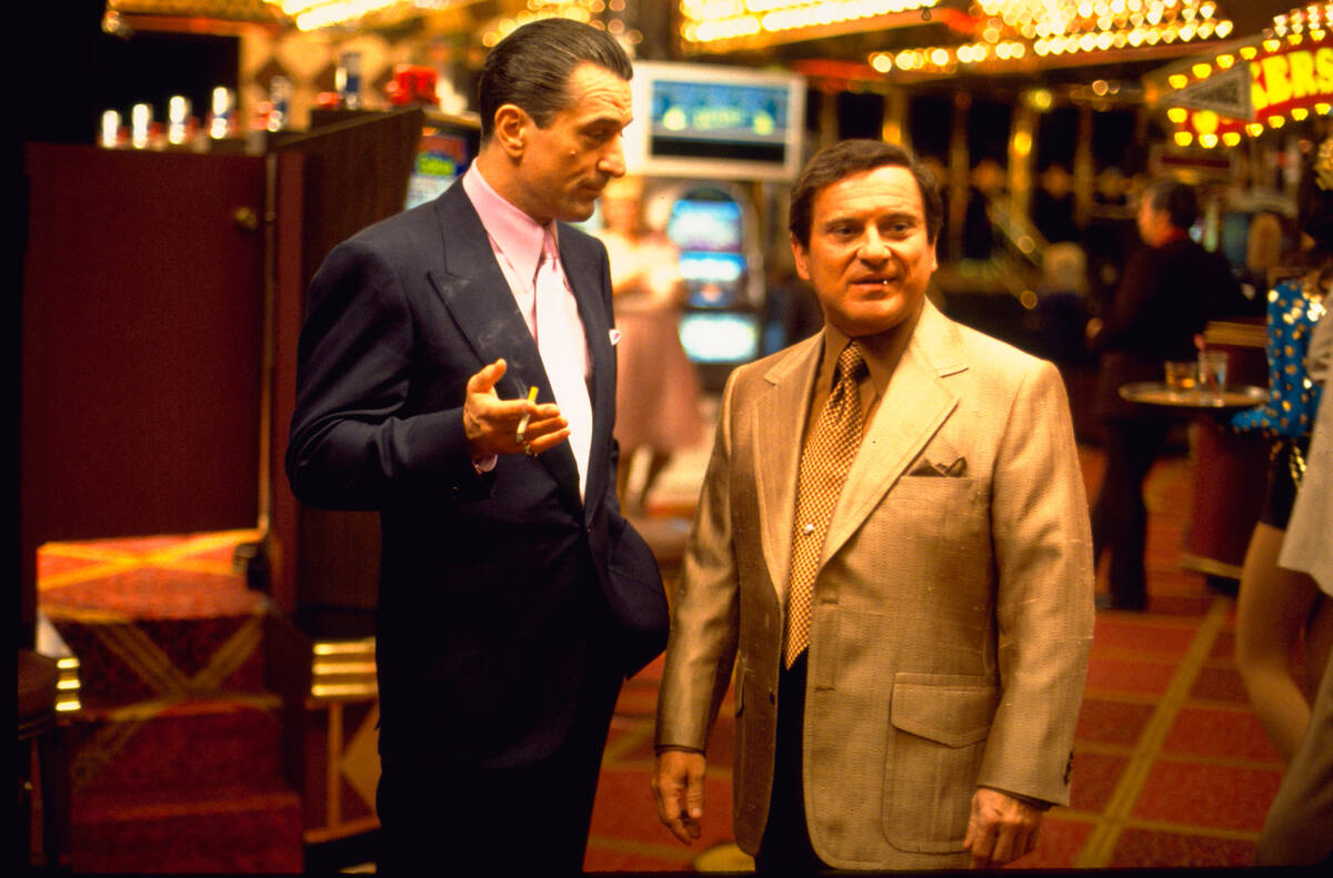 Sam "Ace" Rothstein (Robert De Niro), left, and Nicky Santoro (Joe Pesci) appear in a scene fro ...