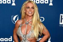 FILE - In this April 12, 2018 file photo, Britney Spears arrives at the 29th annual GLAAD Media ...