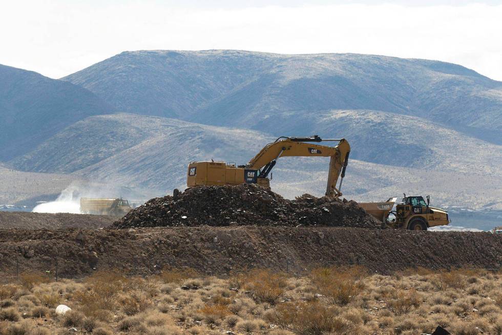 The construction project for the Haas Automation on South Larson Lane, on Tuesday, March 23, 2 ...