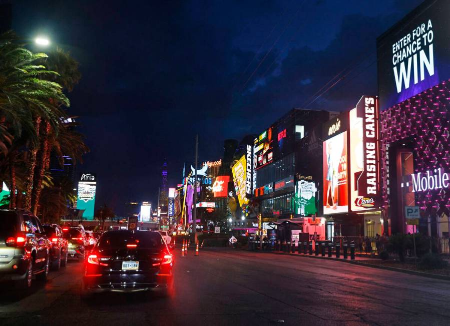 Las Vegas Boulevard is seen on the Strip, Wednesday, June 7, 2023, in Las Vegas. (Chitose Suzuk ...