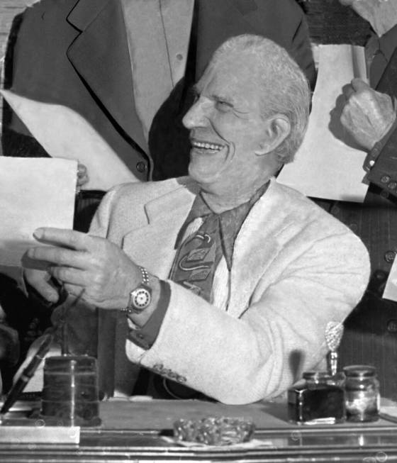 Las Vegas casino owner Guy McAfee is shown in this courtesy photograph from March 1, 1951.