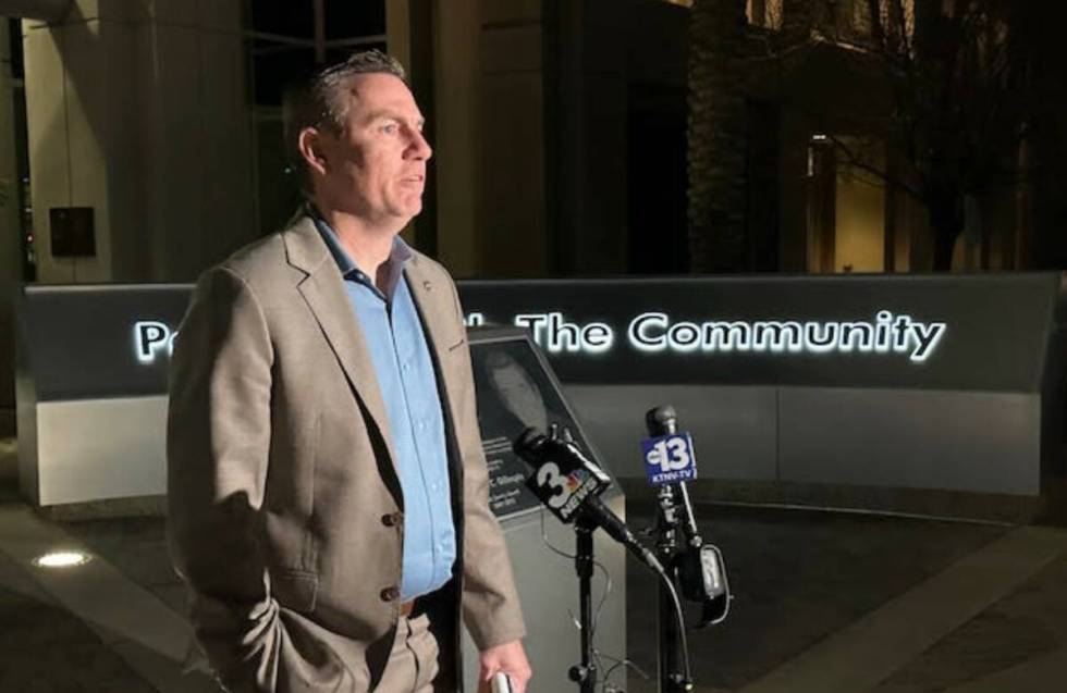 Metropolitan Police Department homicide Lt. Jason Johansson speaks during a news briefing Jan. ...