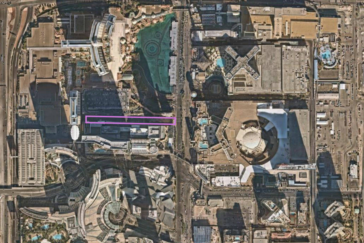 MGM Resorts recently bought an interesting sliver of property on the Strip. (OpenWeb)