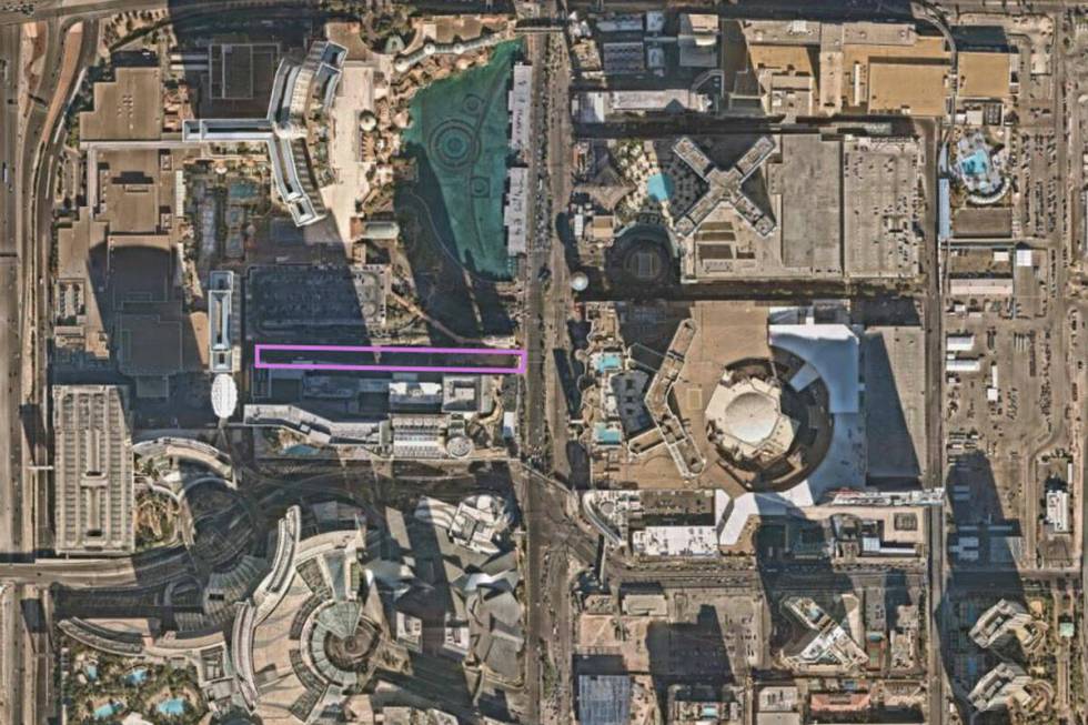 MGM Resorts recently bought an interesting sliver of property on the Strip. (OpenWeb)