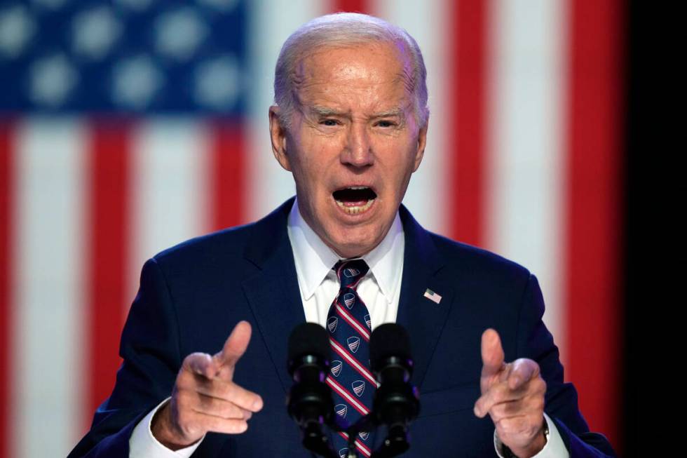 President Joe Biden speaks in Blue Bell, Pa., Friday, Jan. 5, 2024. (AP Photo/Matt Rourke)