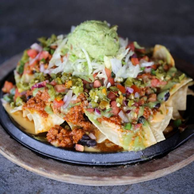 An Impossible Supreme Tostada from Nacho Daddy of Las Vegas. (Nacho Daddy)