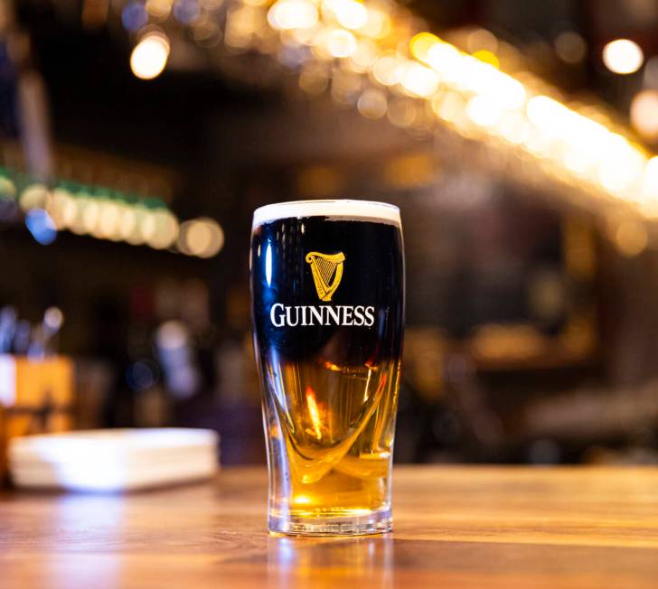 A black & tan beer cocktail is pictured at Casa de Raku, a tapas bar, on Tuesday, Jan. 9, 2 ...