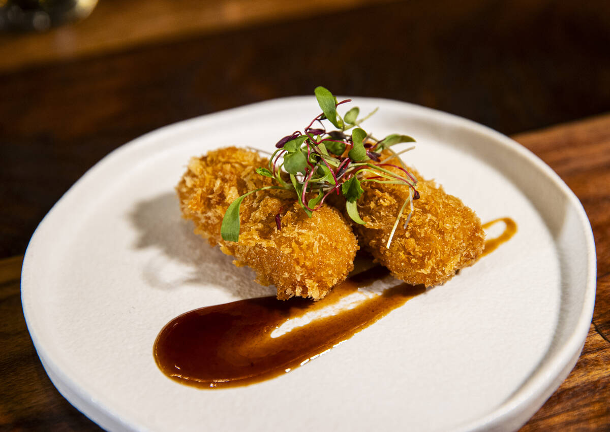 Croquetas de Jamon are pictured at Casa de Raku, a tapas bar, on Tuesday, Jan. 9, 2024, in Las ...