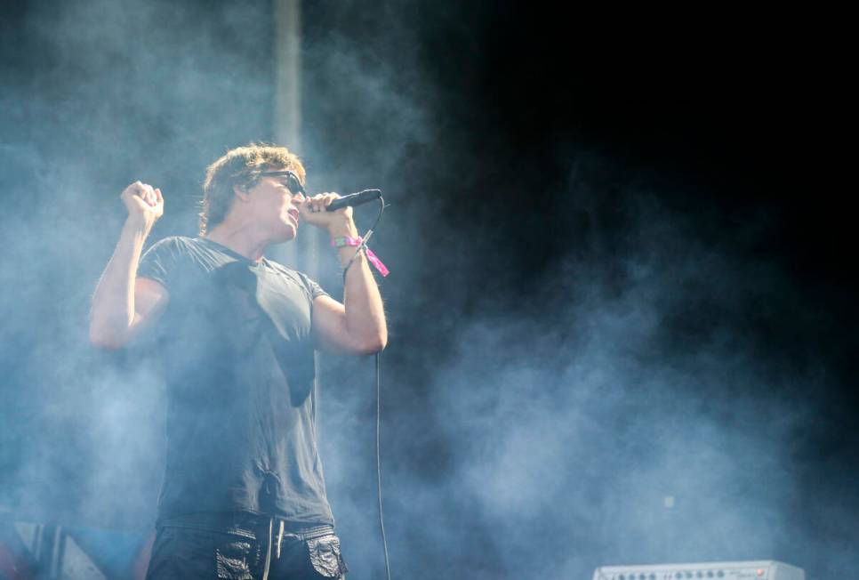 Stephan Jenkins of Third Eye Blind performs during the Life is Beautiful music and arts festiva ...