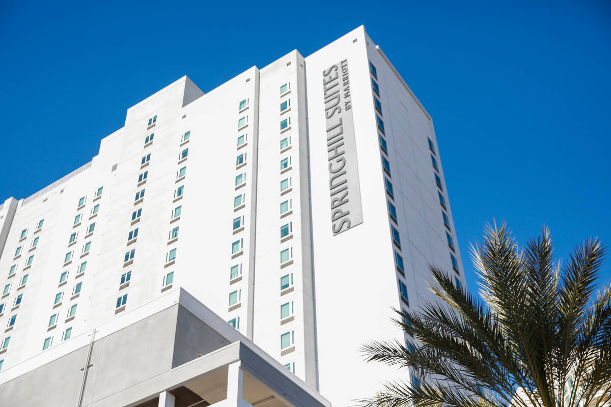 SpringHill Suites Las Vegas as seen on Sunday, Jan. 14, 2024 in Las Vegas. (Daniel Pearson/Las ...