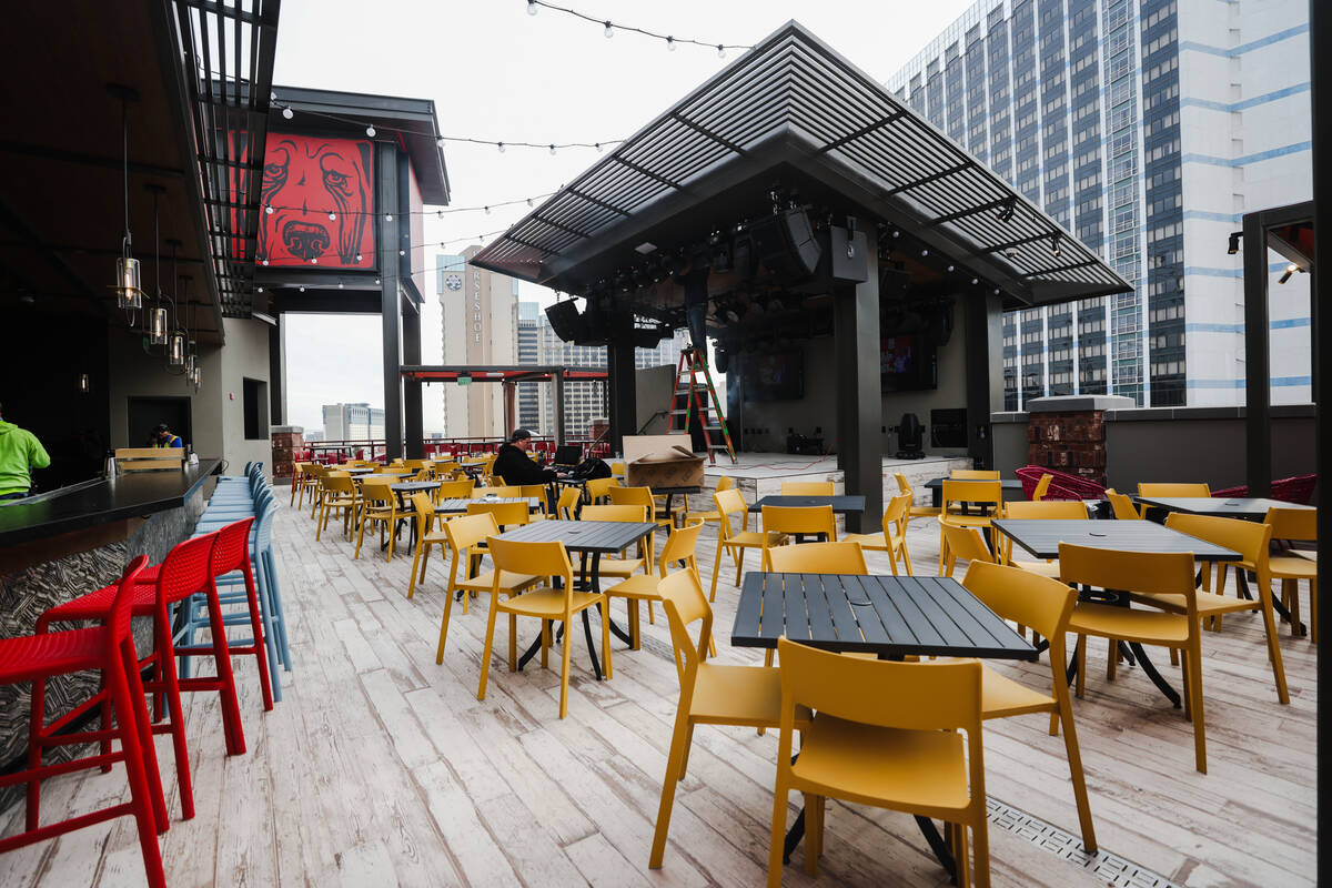 The rooftop level of Ole Red Las Vegas, a restaurant, bar and live music venue by country music ...