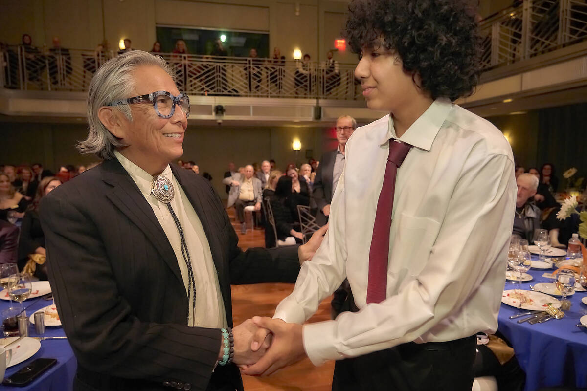 Matthew Frazier Pianist is Apollo Lyons is shown at the Nevada School of the Arts Dream Gala at ...