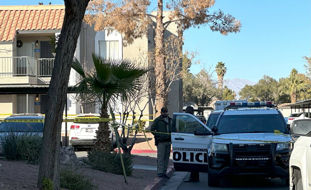 The Las Vegas Metropolitan Police Department were investigating a shooting death in the 3700 bl ...