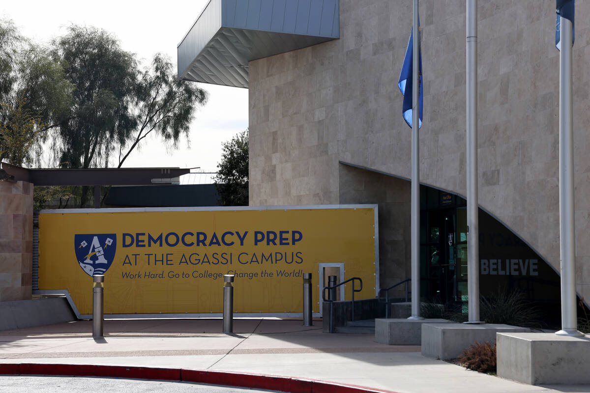 Democracy Prep at the Agassi Campus is shown in Las Vegas on Wednesday, Jan. 17, 2024. The pub ...