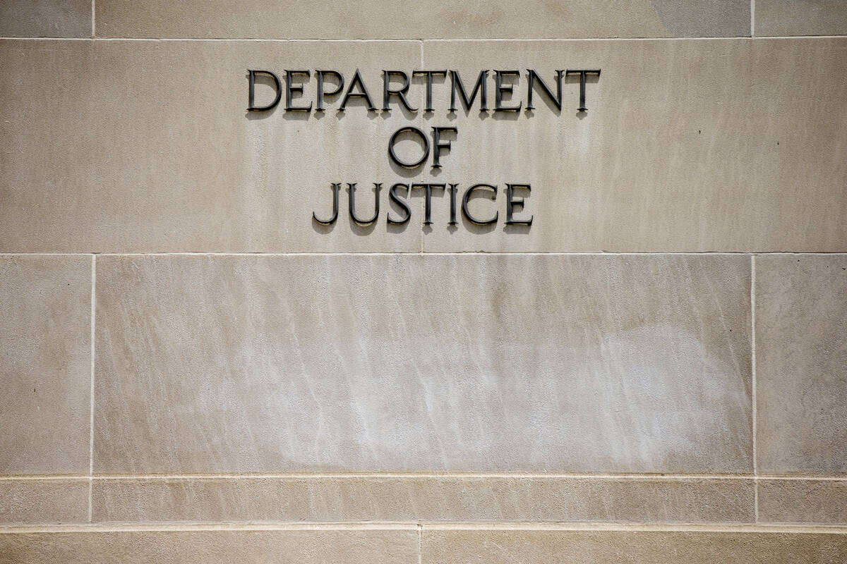 The Justice Department Building in Washington. (AP Photo/Andrew Harnik/File)